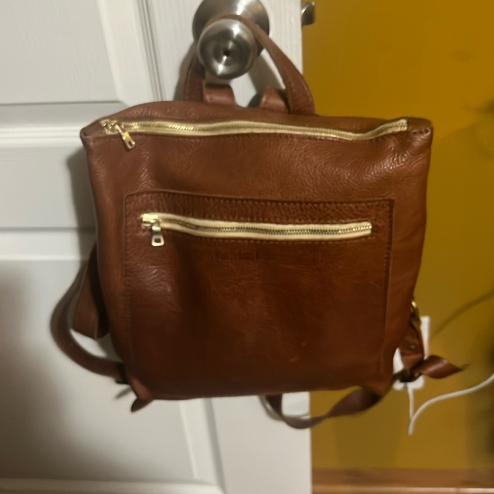 This is a Portland leather backpack